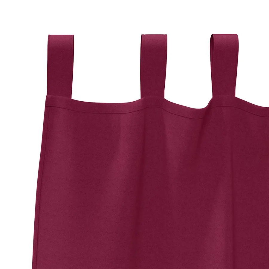 Rideaux occultants avec anneaux 2 pcs Bordeaux 260 x 140 cm - 5
