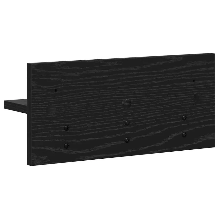 Porte-manteau mural Montage mural Chêne noir 40 x 10,5 x 18 cm - 7