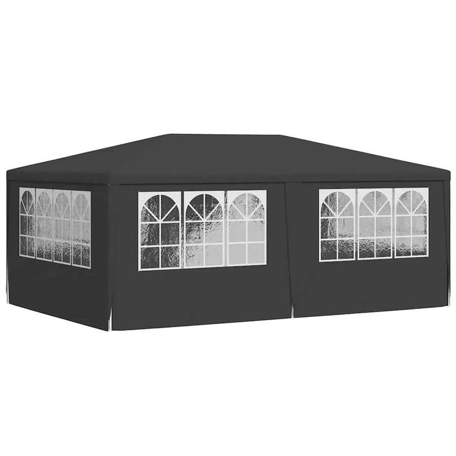 Tente de réception et parois latérales 4x6 m Anthracite 90 g/m² - 6
