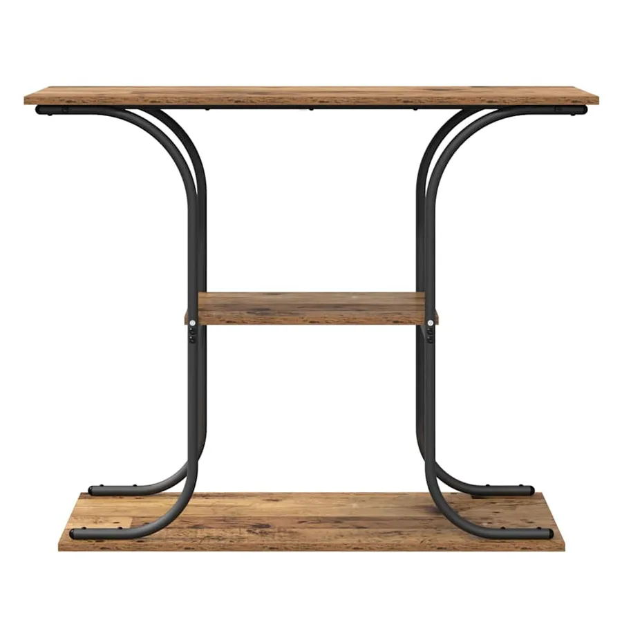 Table console Bois ancien 101 x 35 x 80,5 cm Bois d'ingénierie - 5