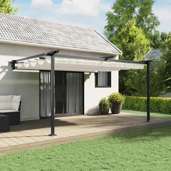 Pavillon 400 x 300 x 200 cm Crème Polyester