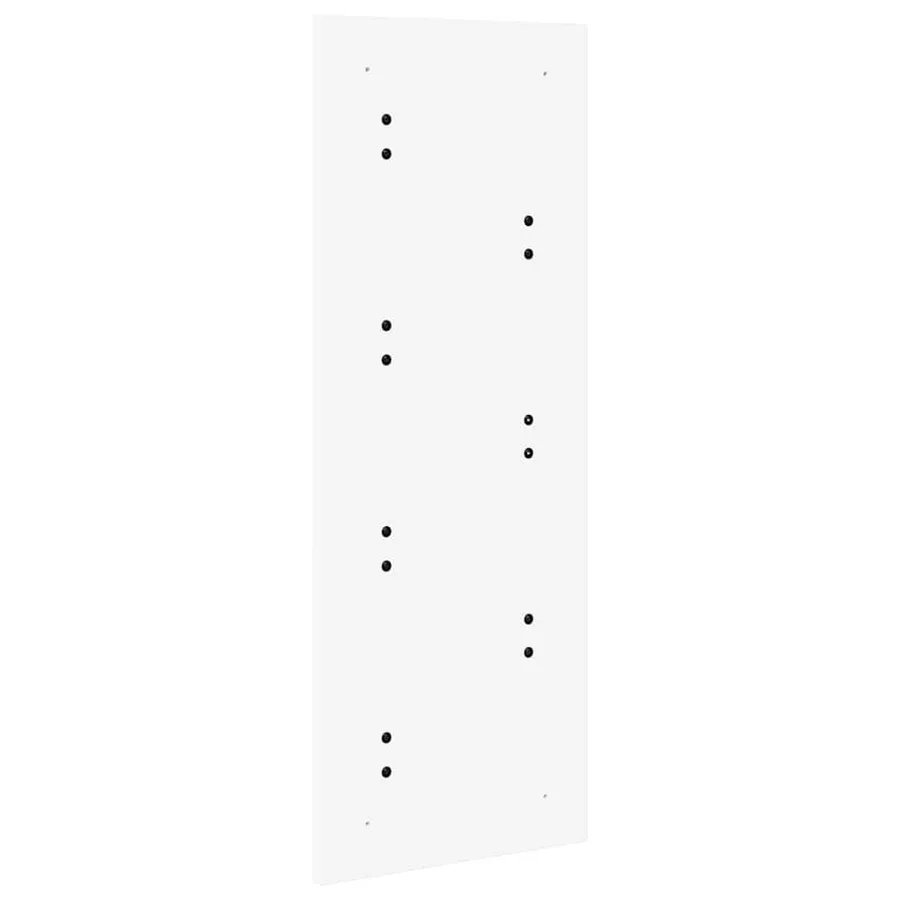 Porte-manteau mural Blanc 30 x 1,5 x 80 cm Bois d'ingénierie - 7