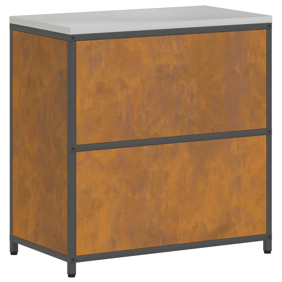 Rangement de cuisine HATTEM Rouillé 90 x 50 x 92 cm Acier - 10