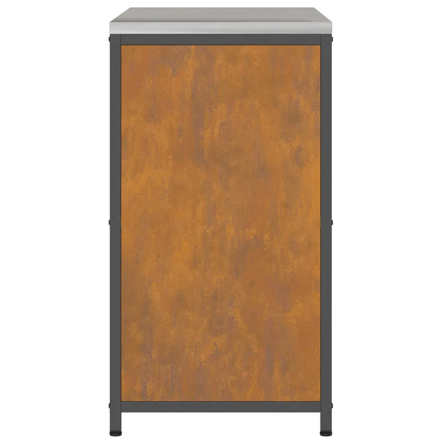 Rangement de cuisine HATTEM Rouillé 90 x 50 x 92 cm Acier - 9
