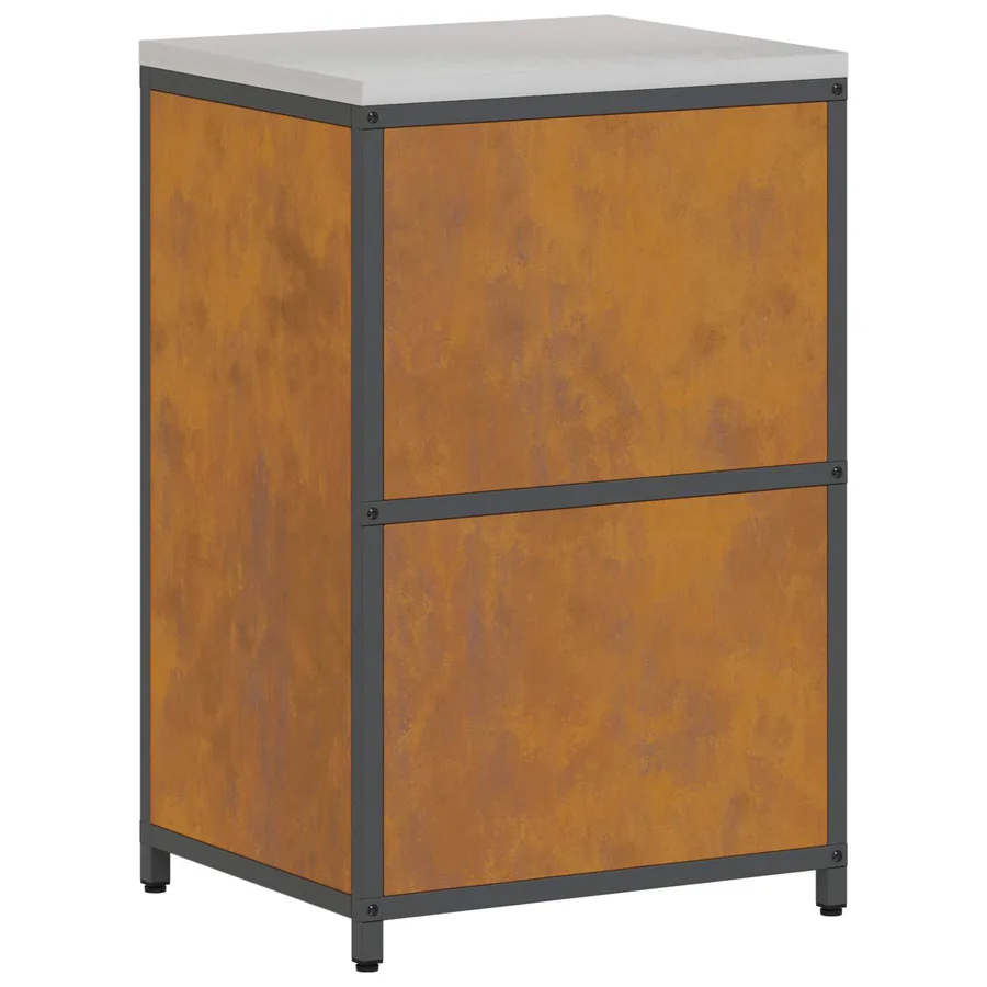 Rangement de cuisine HATTEM Rouillé 60 x 50 x 92 cm Acier - 11