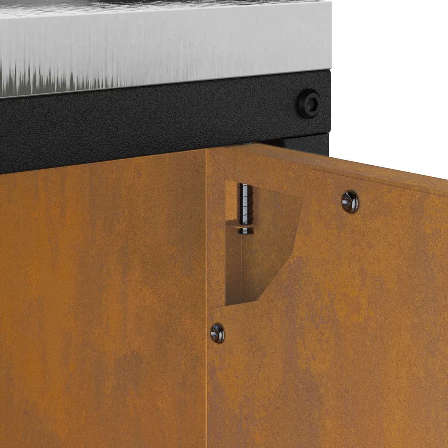 Rangement de cuisine HATTEM Rouillé 60 x 50 x 92 cm Acier - 12