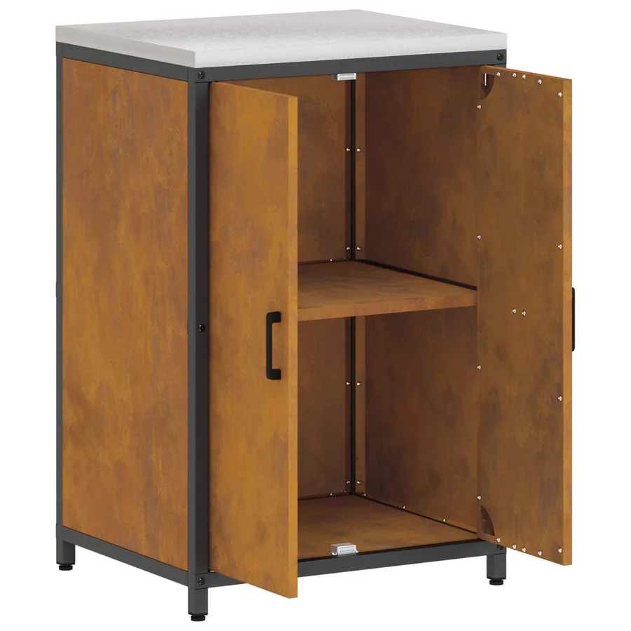 Rangement de cuisine HATTEM Rouillé 60 x 50 x 92 cm Acier - 7