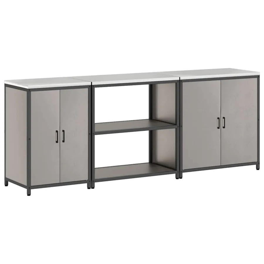 Ensemble de rangement cuisine HATTEM 3 pcs Rouillé Acier - 10