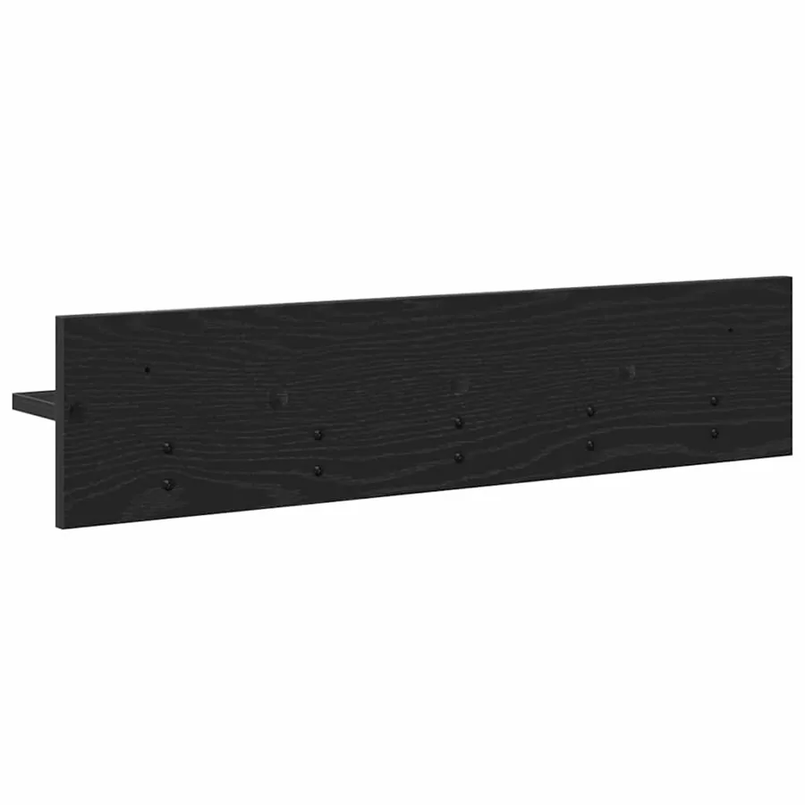 Porte-manteau mural Montage mural Chêne noir 80 x 10,5 x 18 cm - 7