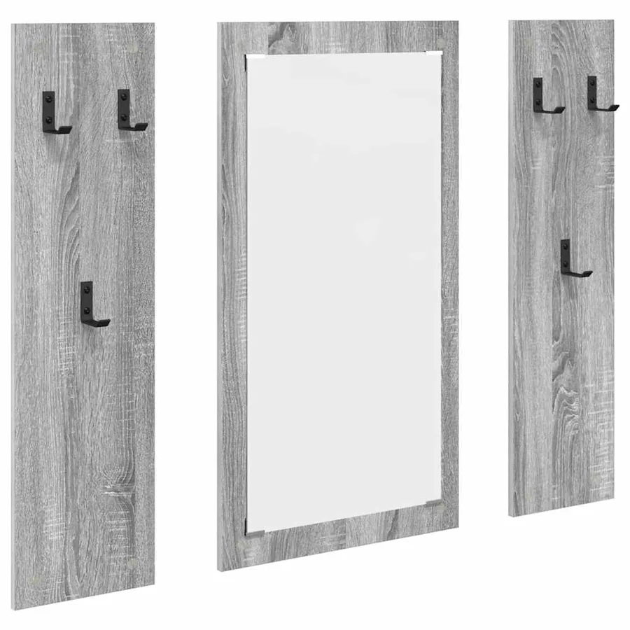 Porte-manteau mural Montage mural Gris Sonoma 96 x 1,5 x 90 cm - 2