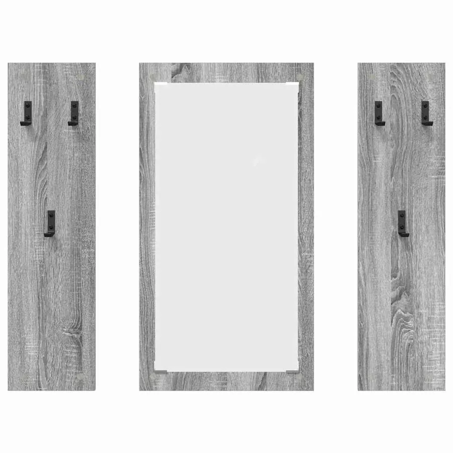 Porte-manteau mural Montage mural Gris Sonoma 96 x 1,5 x 90 cm - 5