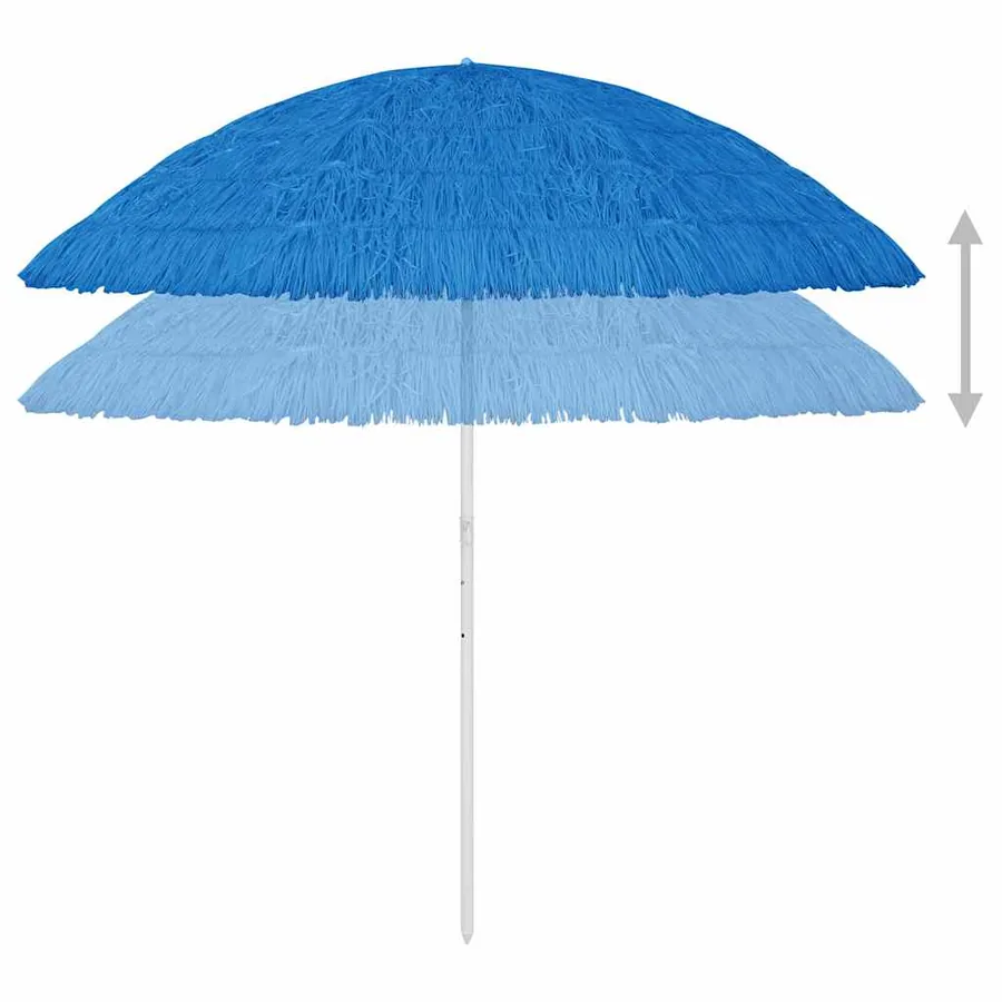 Parasol de plage Hawaii bleu 300 cm - 4