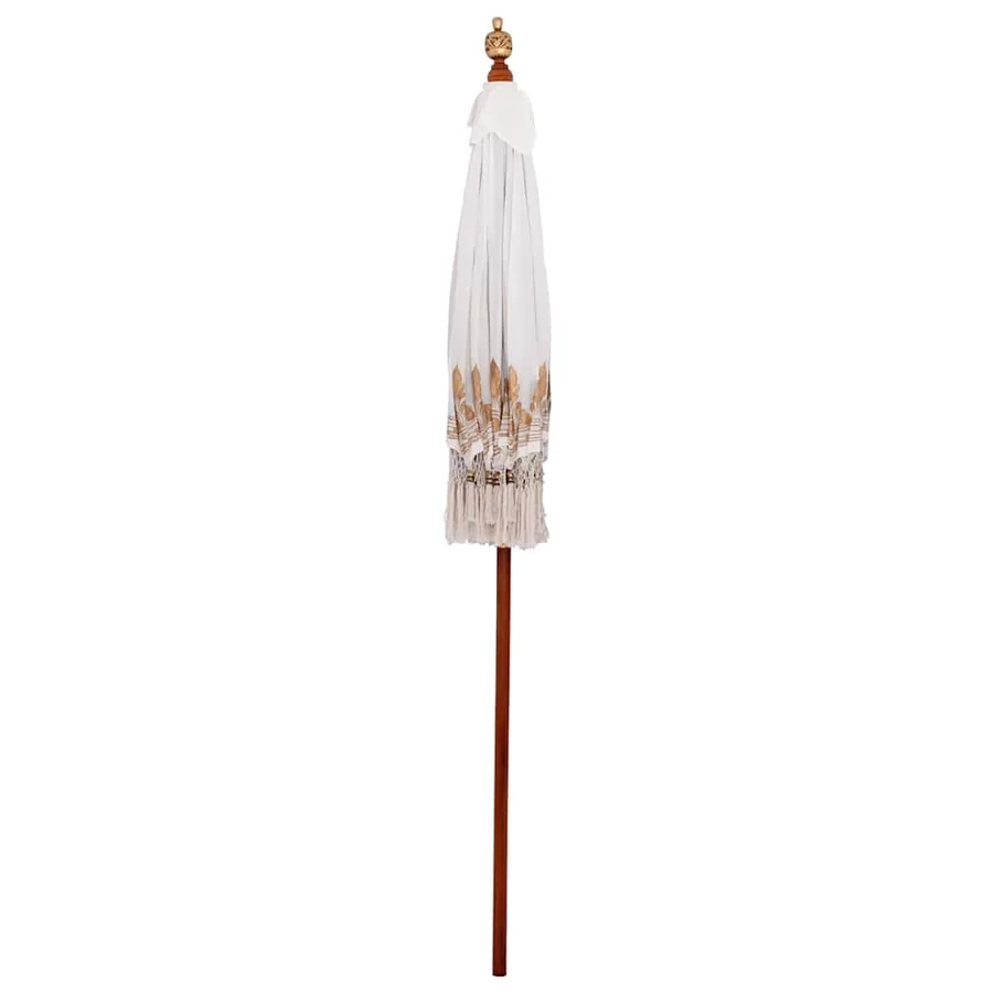 Parasol balinais Crème 190 x 190 x 260 cm - 4