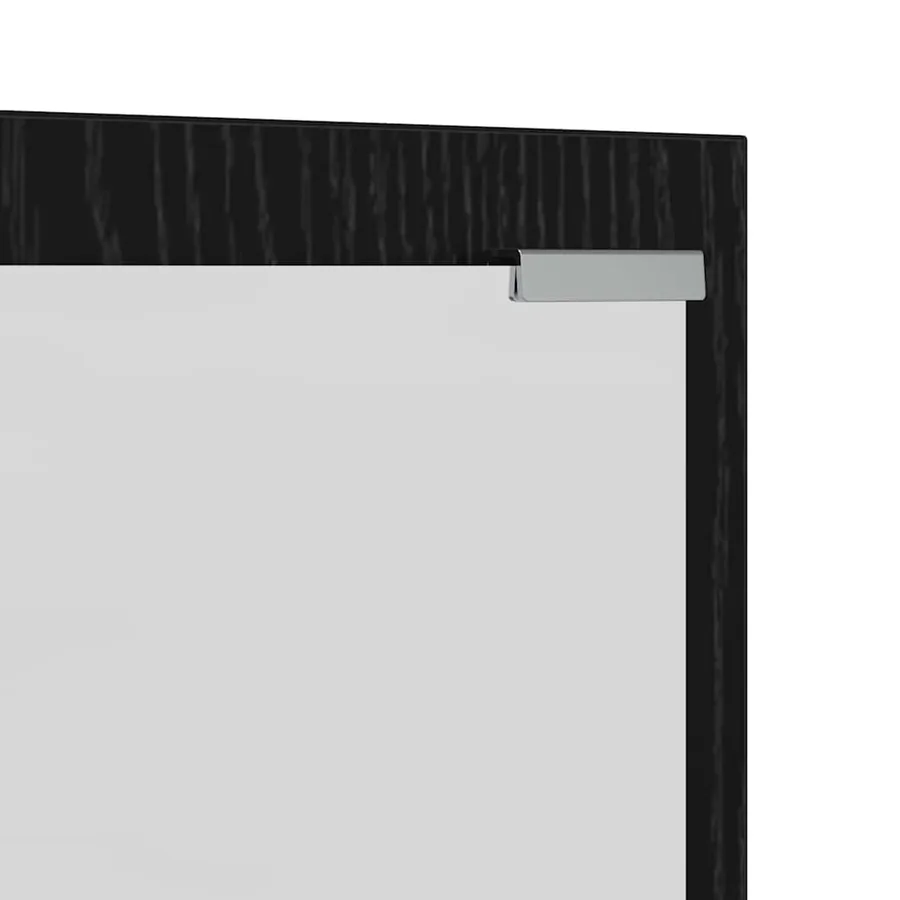 Porte-manteau mural Montage mural Chêne noir 100 x 10 x 100 cm - 9