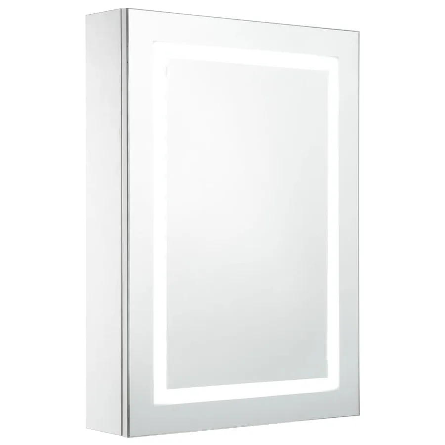 Armoire de salle de bain à miroir LED 50x13x70 cm - 2