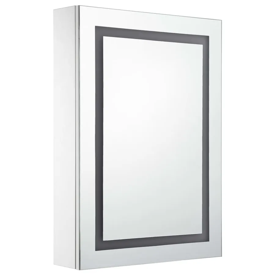 Armoire de salle de bain à miroir LED 50x13x70 cm - 3