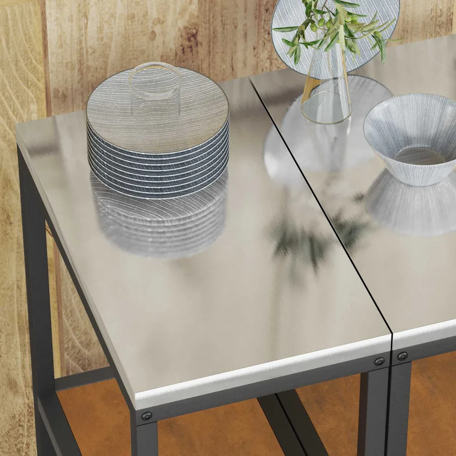 Rangement de cuisine HATTEM Rouillé 30 x 50 x 92 cm Acier - 5