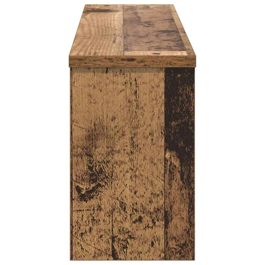 Porte-manteau mural avec étagère Bois ancien 75 x 16 x 26 cm - 6