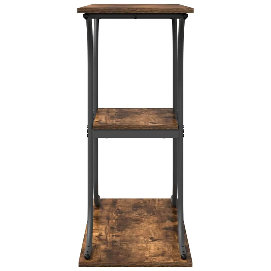 Table console Chêne fumé 101 x 35 x 80,5 cm Bois d'ingénierie - 6