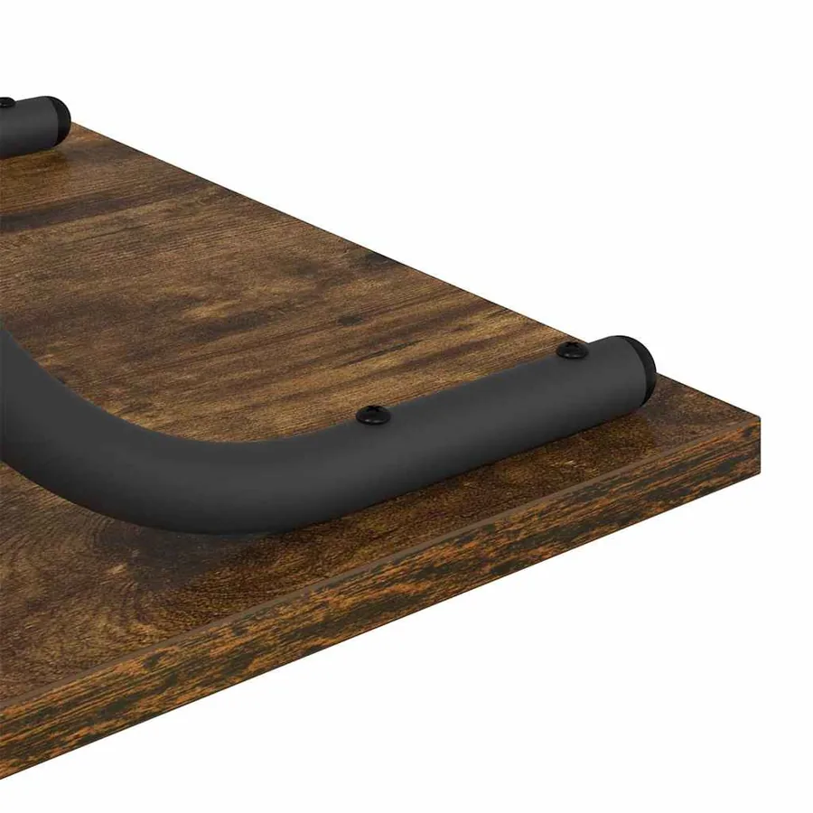 Table console Chêne fumé 101 x 35 x 80,5 cm Bois d'ingénierie - 9