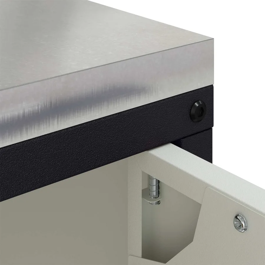 Rangement de cuisine HATTEM Blanc 90 x 50 x 53 cm Acier - 11