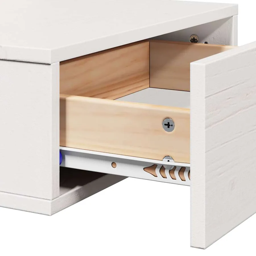 Table de chevet avec tiroir 2 pcs Blanc 42 x 32,5 x 40 cm - 11