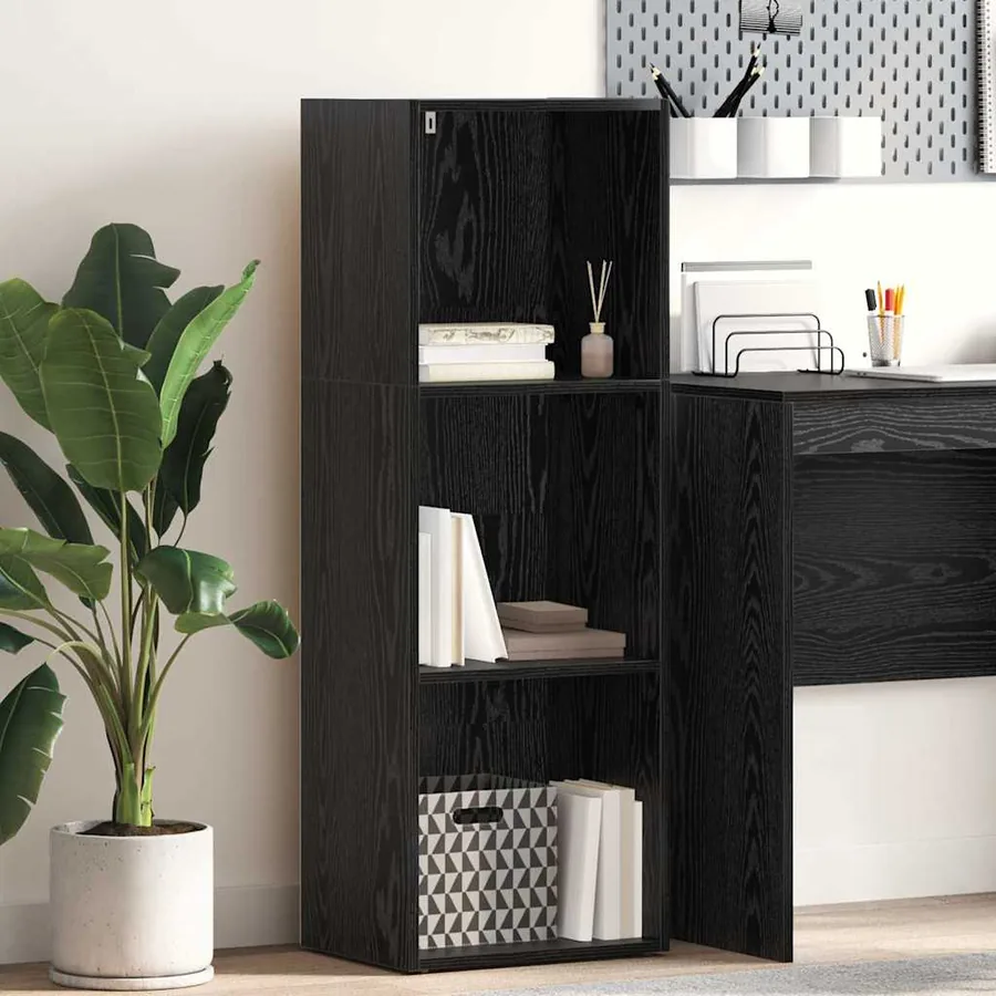 Étagère Chêne noir 40 x 30 x 114 cm Bois d'ingénierie