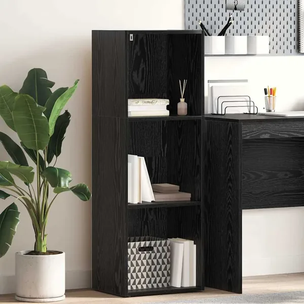 Étagère Chêne noir 40 x 30 x 114 cm Bois d'ingénierie
