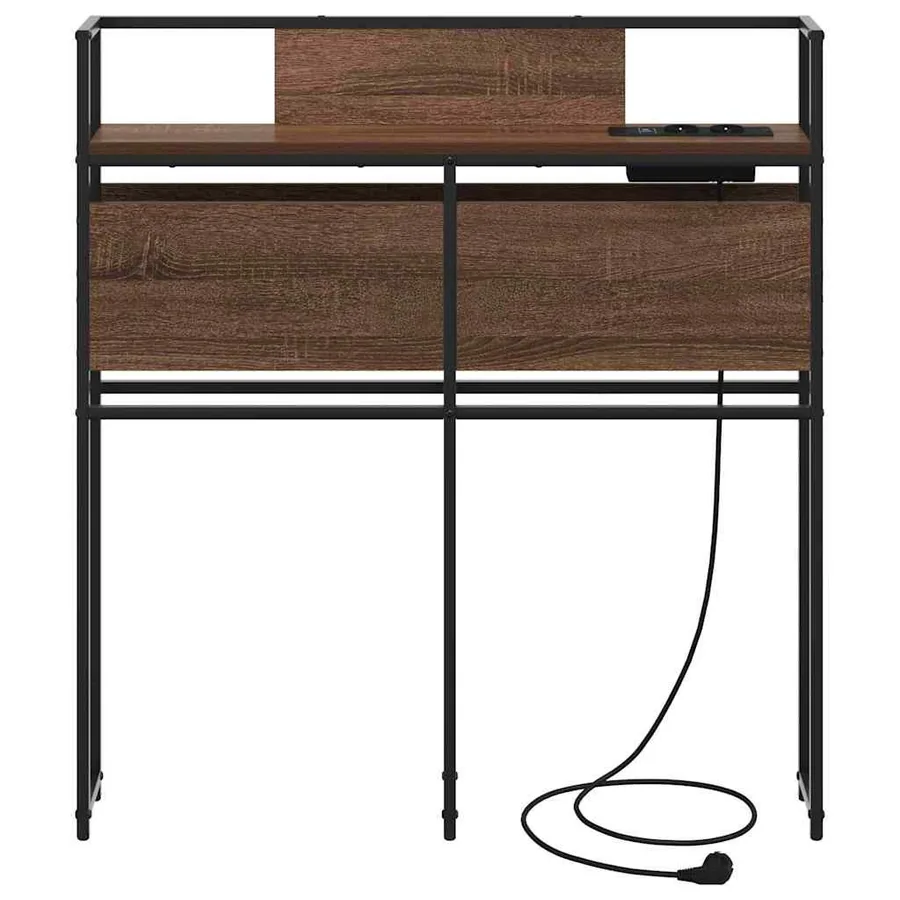 Tête de lit de rangement Chêne marron Bois d'ingénierie - 5
