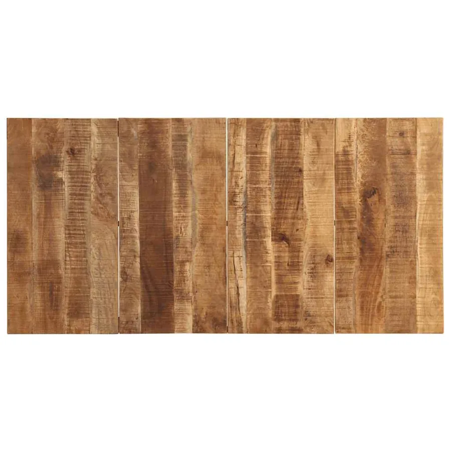 Table à manger 180x90x75 cm bois de manguier massif brut - 4