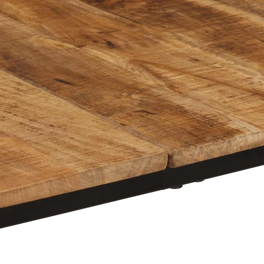 Table à manger 180x90x75 cm bois de manguier massif brut - 6