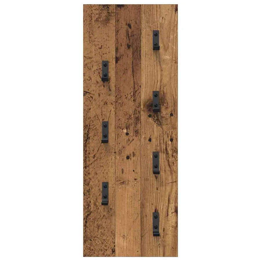 Porte-manteau mural Montage mural Bois ancien 30 x 1,5 x 80 cm - 5