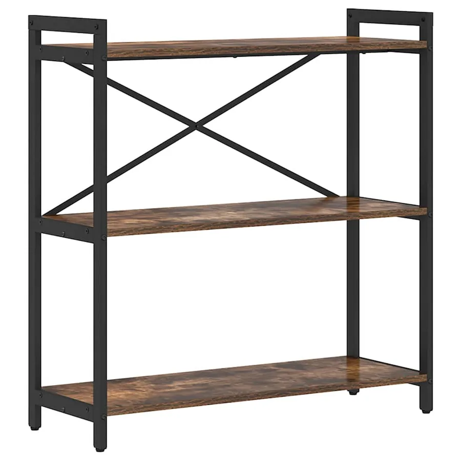 Étagère Chêne fumé 80 x 30 x 85 cm Bois d'ingénierie - 2