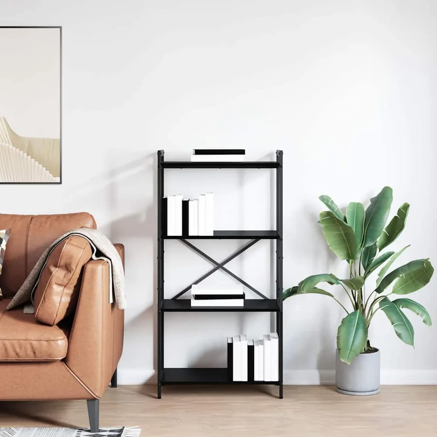 Étagère Chêne noir 60 x 30 x 120 cm Bois d'ingénierie - 4