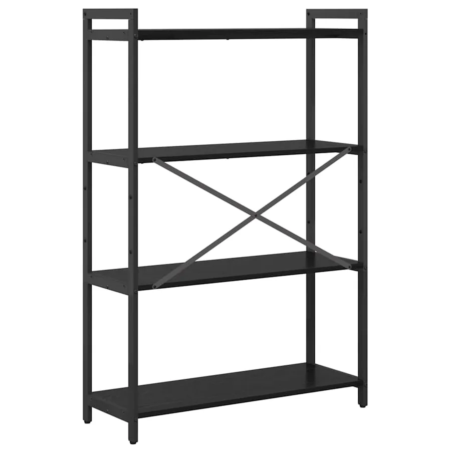 Étagère Chêne noir 80 x 30 x 120 cm Bois d'ingénierie - 7