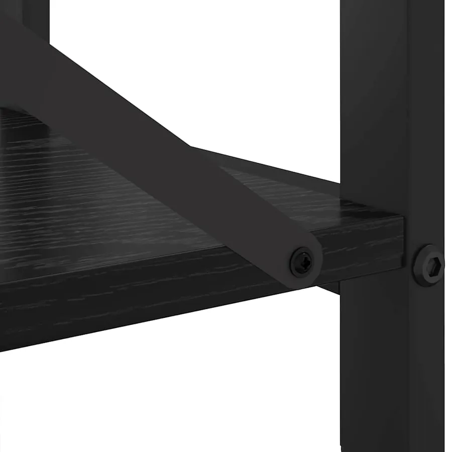 Étagère Chêne noir 80 x 30 x 50 cm Bois d'ingénierie - 9