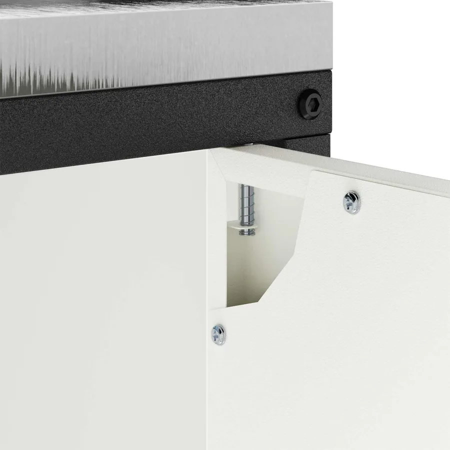 Rangement de cuisine HATTEM Blanc 90 x 50 x 92 cm Acier - 10