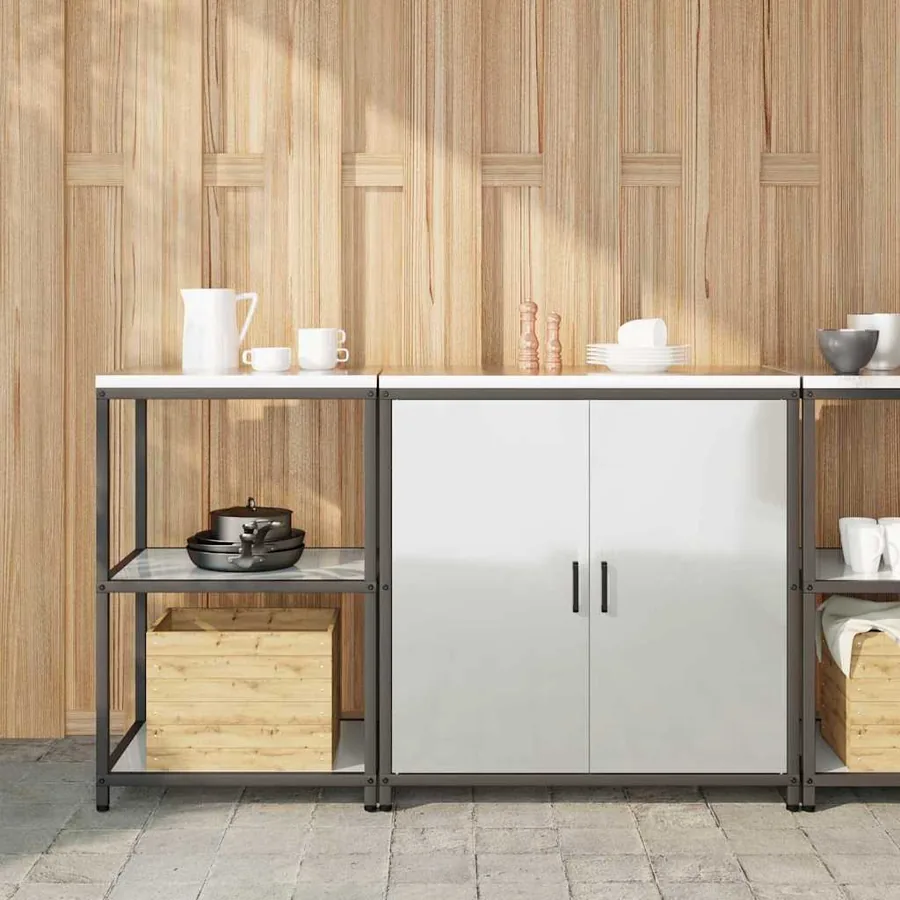Ensemble de rangement cuisine HATTEM 2 pcs Argenté