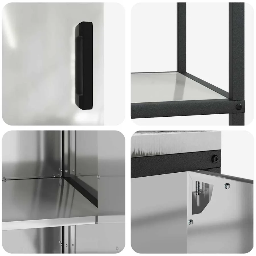 Ensemble de rangement cuisine HATTEM 2 pcs Argenté - 12