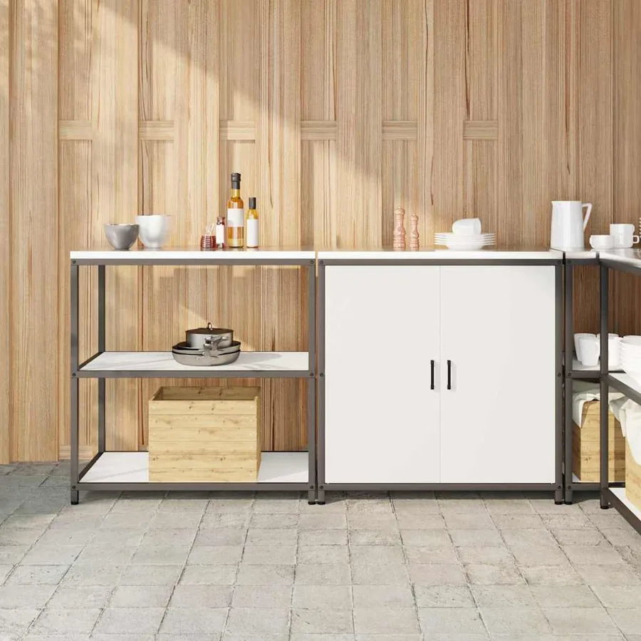 Ensemble de rangement cuisine HATTEM 2 pcs Blanc