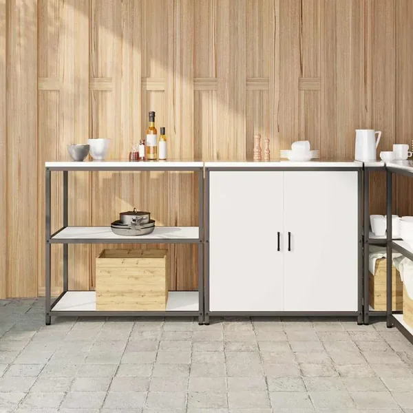 Ensemble de rangement cuisine HATTEM 2 pcs Blanc
