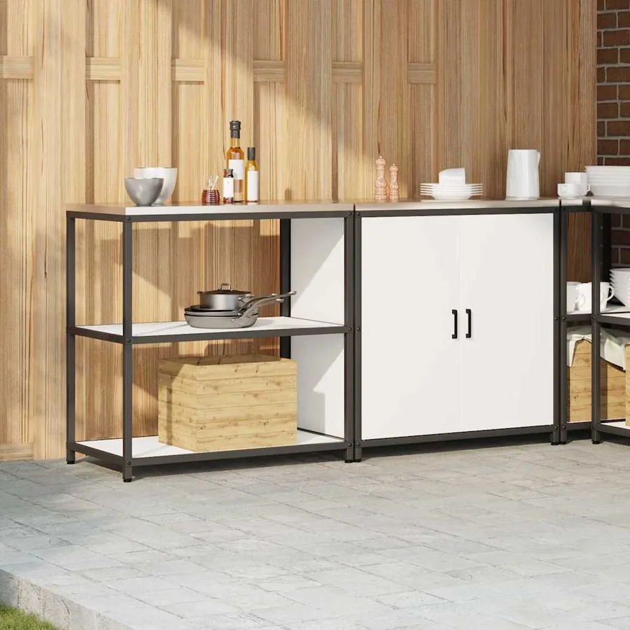 Ensemble de rangement cuisine HATTEM 2 pcs Blanc - 4