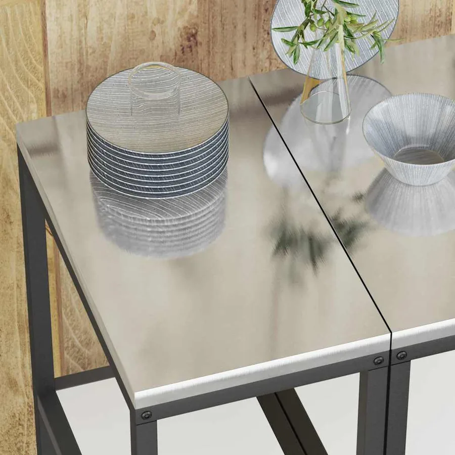 Rangement de cuisine HATTEM Blanc 30 x 50 x 92 cm Acier - 5