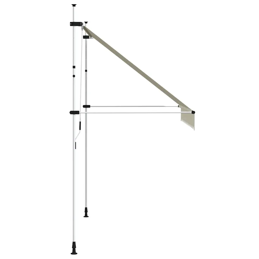 Auvent manuel rétractable 250 cm Crème - 4