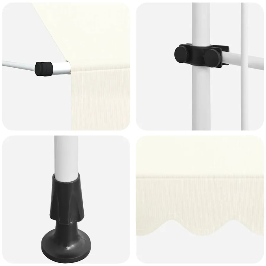 Auvent manuel rétractable 250 cm Crème - 7