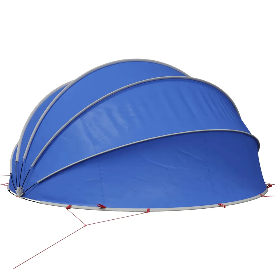 Dôme de piscine 430 x 430 x 210 cm Bleu azure - 6