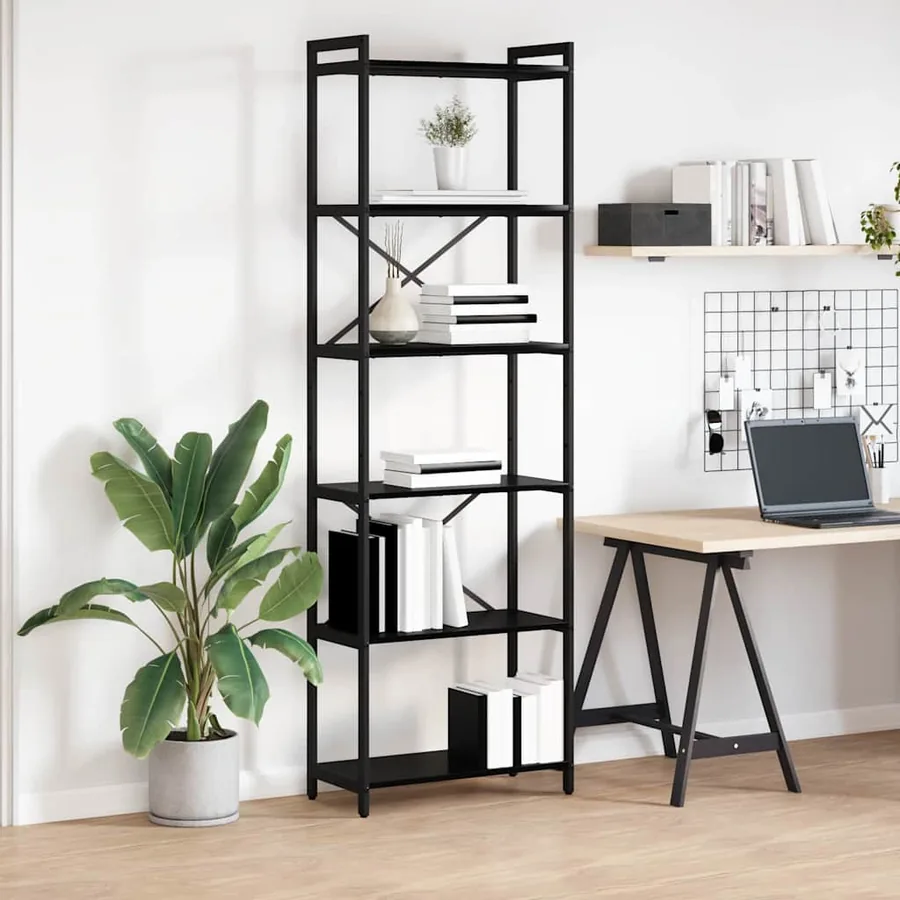 Étagère Chêne noir 60 x 30 x 189,5 cm Bois d'ingénierie