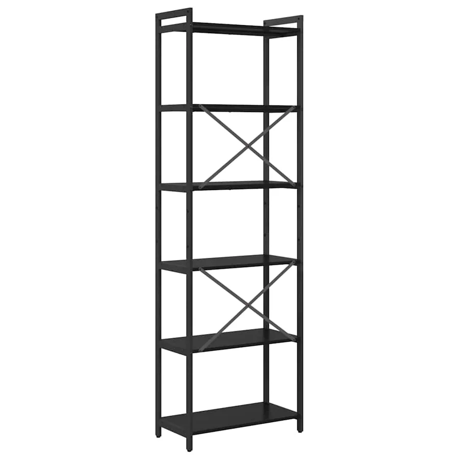 Étagère Chêne noir 60 x 30 x 189,5 cm Bois d'ingénierie - 7