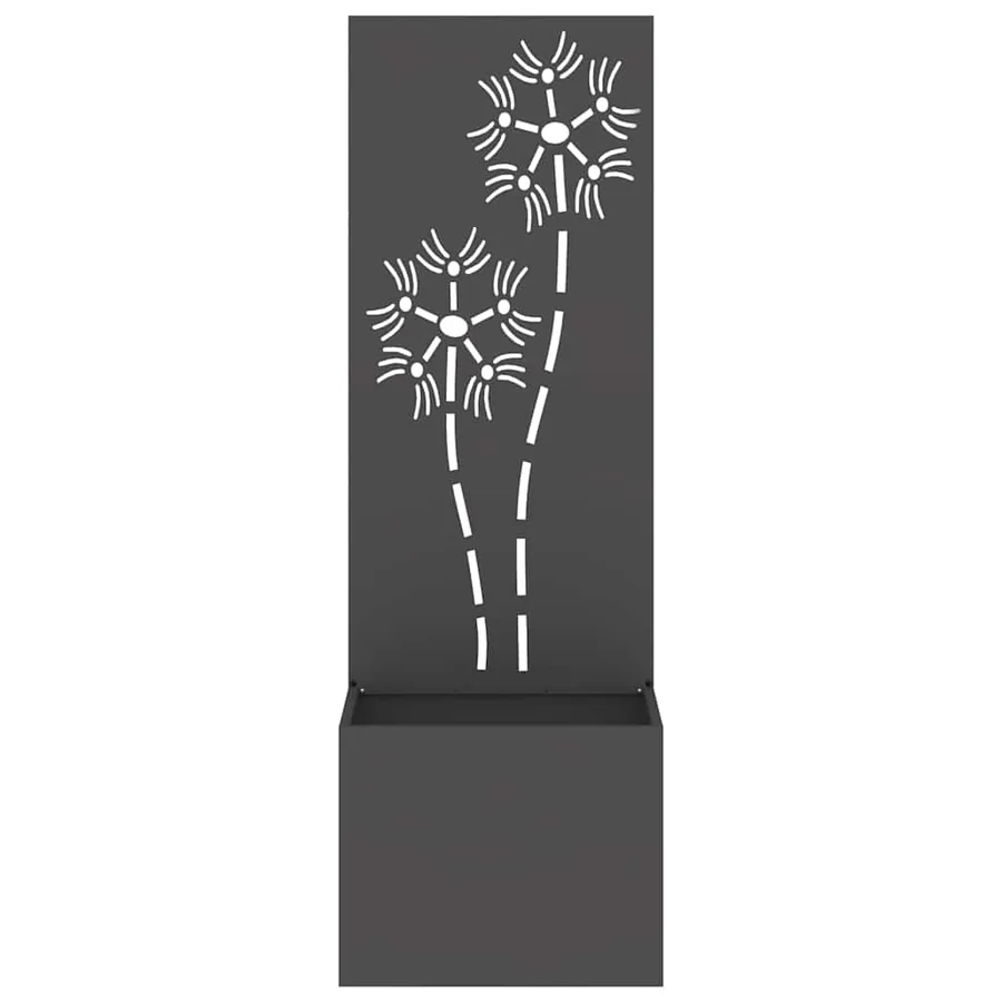 Écran de confidentialité de jardin Floral Noir 50 x 32 x 150 cm - 5