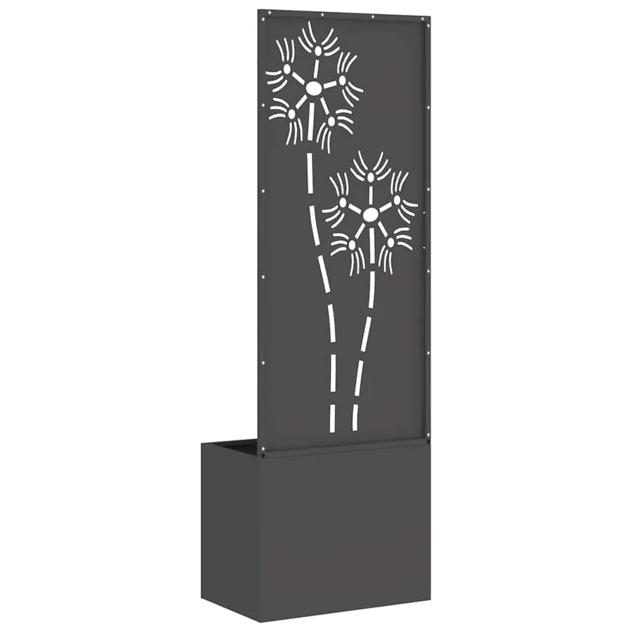 Écran de confidentialité de jardin Floral Noir 50 x 32 x 150 cm - 7
